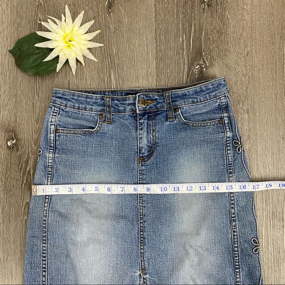 Vintage 90’s Y2K Bubblegum USA Denim Pencil Skirt - Picture 8 of 13